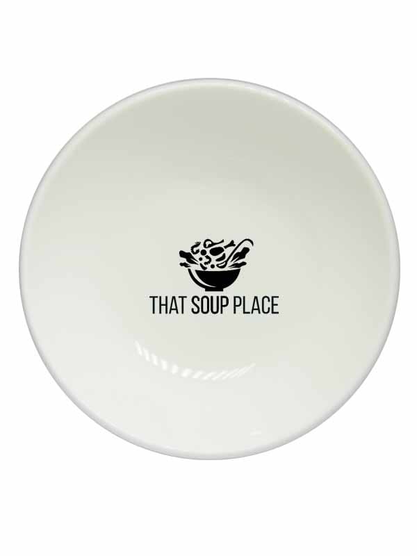 Grabado en platos de porcelana para restaurantes y sopa