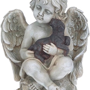 Estatua de Ángel, Sosteniendo a Perrito